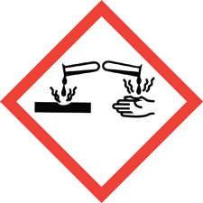 corrosive material warning