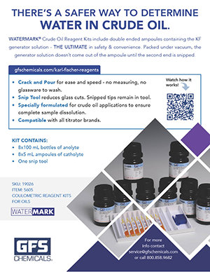 Karl Fischer Crude Oil Reagent Kit Brochure GFS Chemicals
