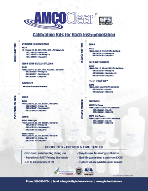 AMCO Clear Hach Instruments Brochure GFS Chemicals Materials GFS Chemicals
