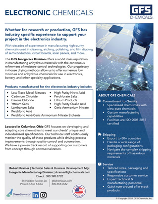 Electronic Chemicals GFS Chemical