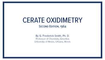 Create Oxidimetry, Technical Library, GFS Chemicals 