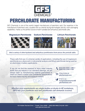 Perchlorate Manufacturing Brochure GFS Chemicals