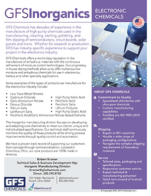 Electronic Chemicals GFS Chemical