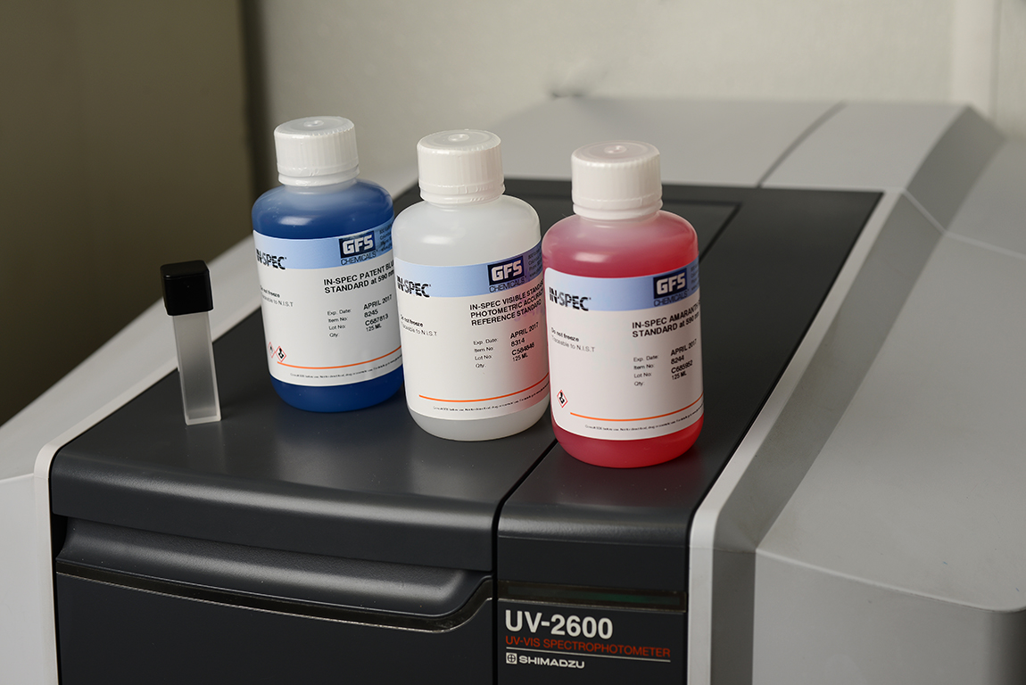 IN-SPEC UV-VIS Standards, wave length, visible spectrum, photometric IN-SPEC UV-VIS Standards, wave length, visible spectrum, photometric